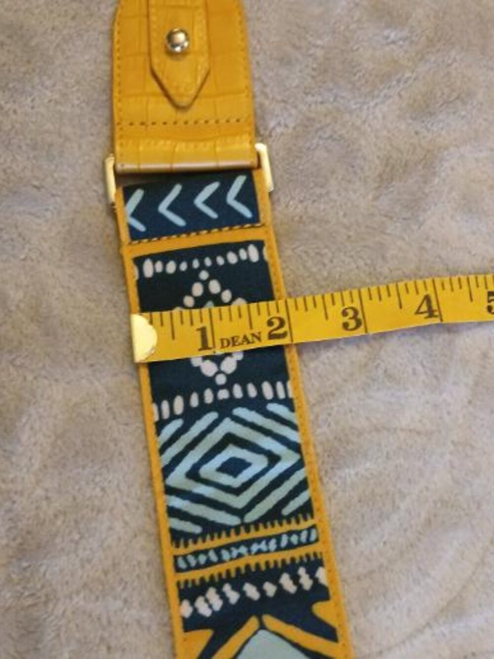 Yellow purse strap for crossbody purses